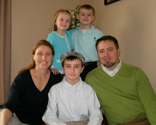 Josh and Stacey and family